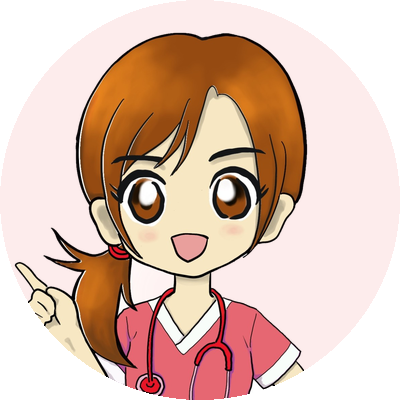 案内役のナースのイラスト