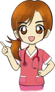 案内役のナースのイラスト